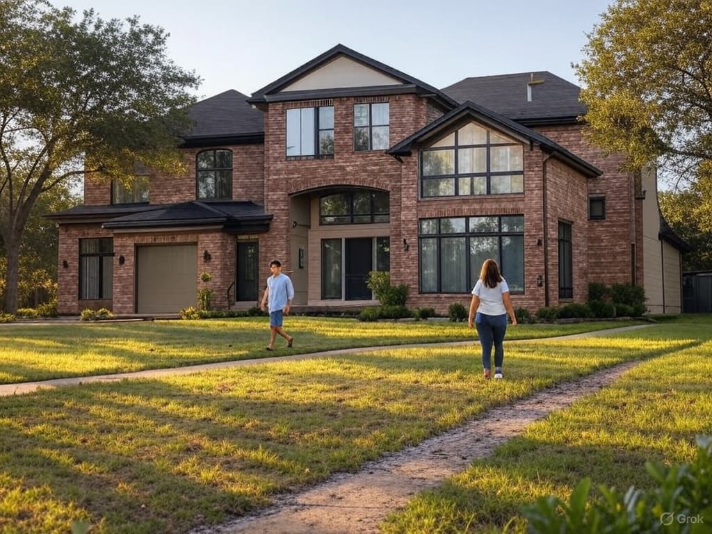 Close-up of tuckpointing work on a brick chimney in McKinney, TX by Omega Masonry