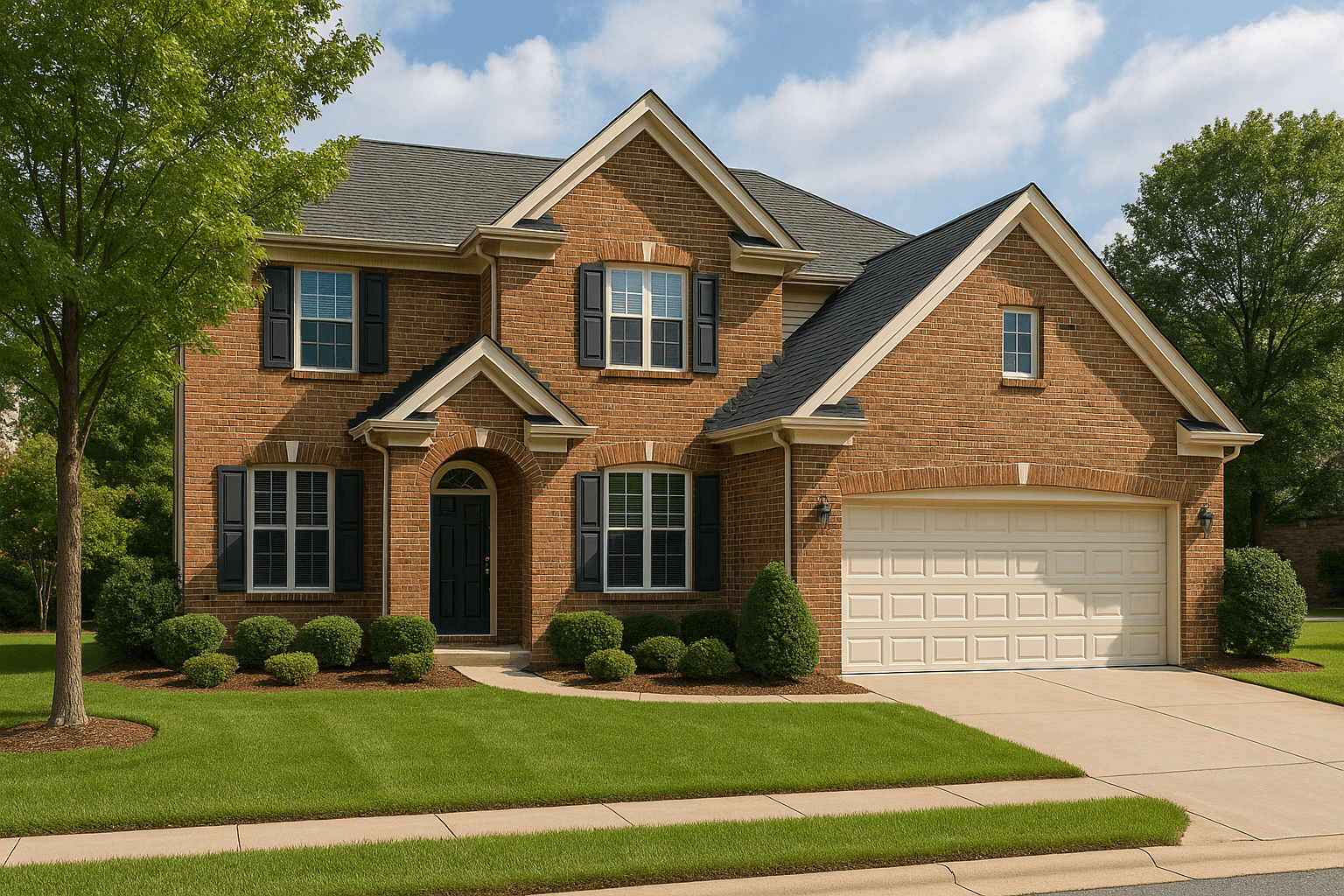Omega Masonry team repairing a brick retaining wall in McKinney, TX