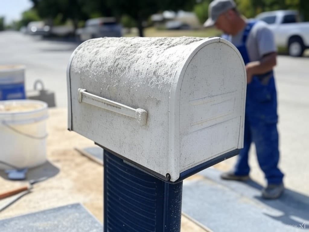 Stucco Mailbix Repair in Dallas